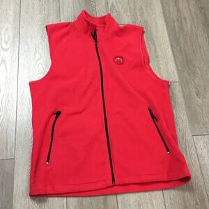Holly Hills Country Club Clique Red Fleece Vest Size XL